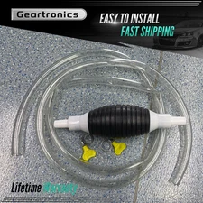 NEW Portable fit Siphon Hand Pump Kit Manual Car Fuel Transfer Pump For Petrol*