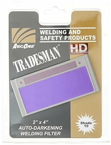 ArcOne T240‑10 Tradesman Auto-Darkening Welding Lens 2&times;4.25&Prime; Horizontal Shade 10