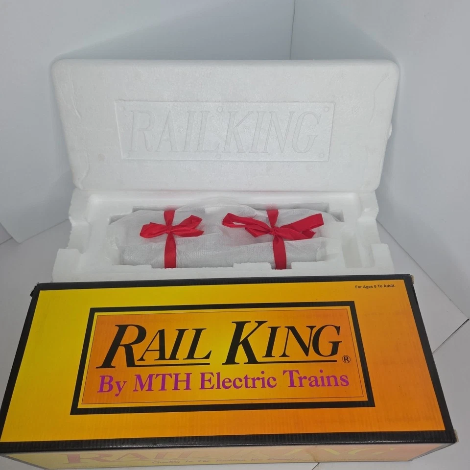 Lot Of 6 MTH RAIL KING 0-27 40211A Santa Fe POWERED F-3A DIESEL F-3B 6103 Cars - Image 3 of 4