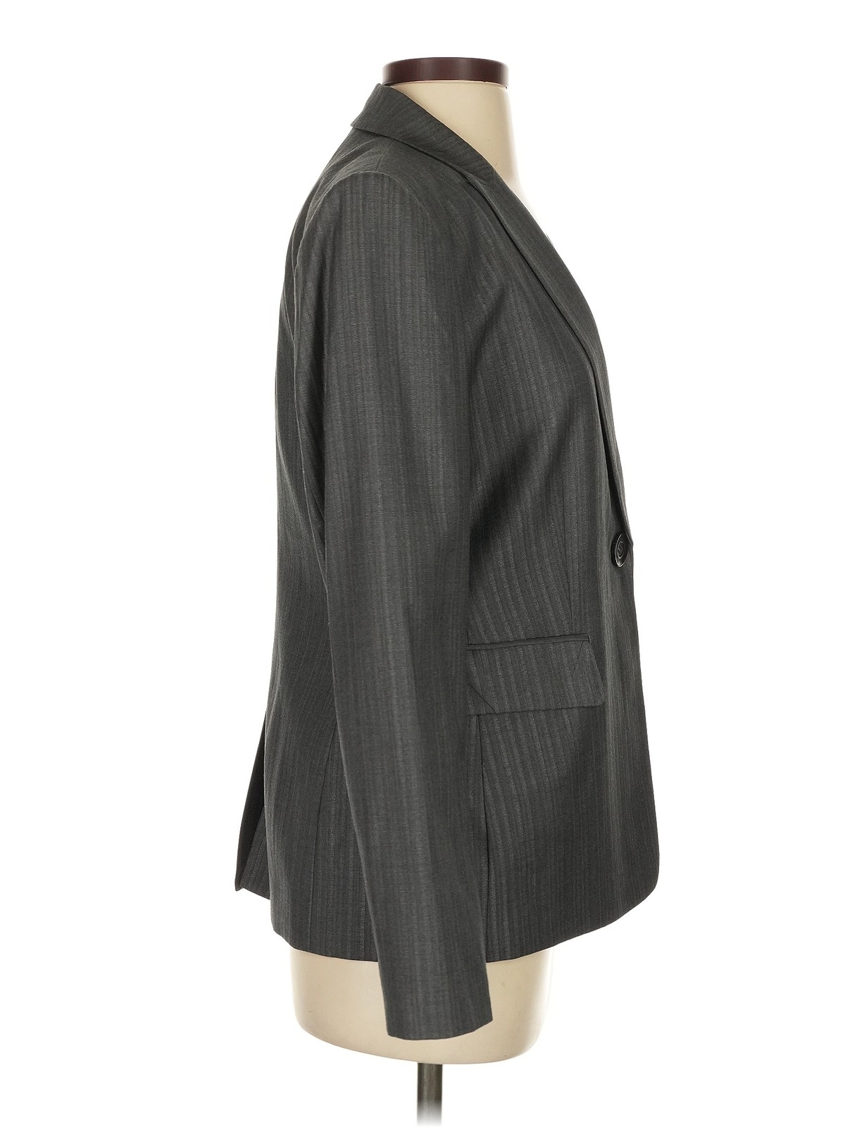 Calvin Klein Women Gray Blazer 4 thumbnail 3
