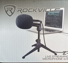 Rockville Z-STREAM USB Microphone w/ Tripod Stand USB Cable Manual Box New