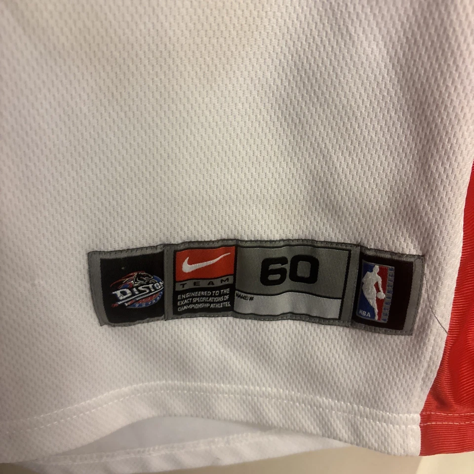 Camiseta De Colección Nike Auténtica NBA Detroit Pistons Ben Wallace #3 60 Años 90 Salón de la Fama 3XL Foto 4 de 4