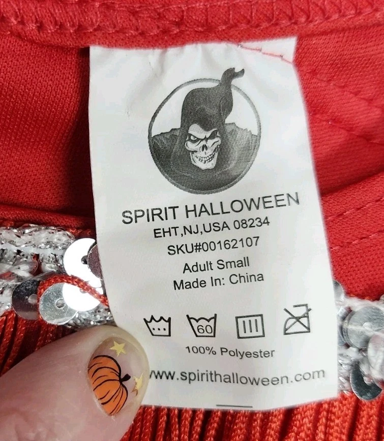 Spirit Halloween Red Flapper Fringe Dress Adult Small 1920s Inspired Gatsby - Image 3 of 4