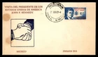 Mayfairstamps Mexico FDC 1962 John F Kennedy Visit Handshake First Day Cover aaw