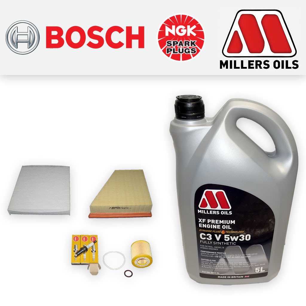 SERVICE KIT SKODA FABIA 5J 1.2 BBM BZG OIL AIR CABIN FILTER PLUGS +OIL 2006-2007