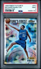 1999 Finest Futures Richard Hamilton 14/150 PSA 9 Wizards Refractor RC    cc17