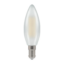 Image of Candle 4.2 Watt Pearl SBC / B15 LED Dimmable 2700k warm white Crompton 7185-1