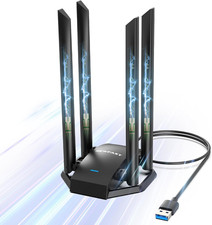 AC1300 USB Wifi Adapter for Desktop PC, Wireless Network Adapter  Dual Band USB