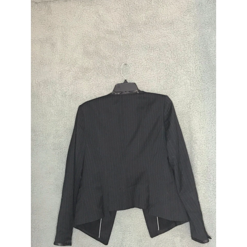 Blazer a rayas de mezcla de lana White House Black Market 10 Foto 2 de 4