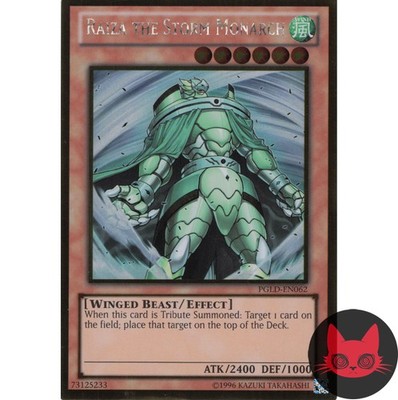 Yugioh Raiza der Sturmmonarch PGLD-DE062 Gold Rare NM