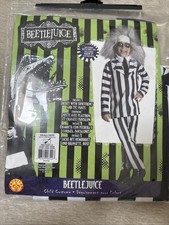 Beetlejuice Child Halloween Costume New Size 3-4 Full Set