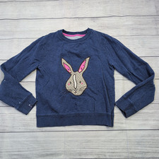 11/12 Mini Boden Bunny Applique Pullover