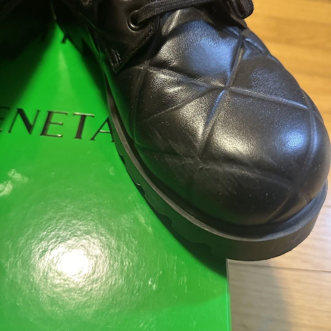 Bottega Veneta Strut Grid Quilted Leather Derby Shoes Men 9