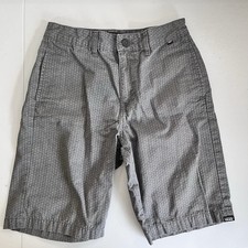 Vans Off The Wall Boys Size 14 Gray Shorts Sporty, Skateboard, Surfer Look