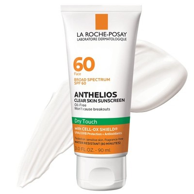 Sunscreen SPF 60 Oil Free Dry Touch Clear Skin La Roche Posay Face
