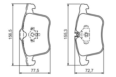 0 986 494 280 BOSCH Bremsbelagsatz, Scheibenbremse für CHEVROLET,OPEL,SAAB