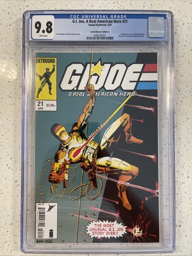 GI Joe Comic 21 A Real American Hero Reprint Silent Missions 4/25 Hama Cgc 9.8