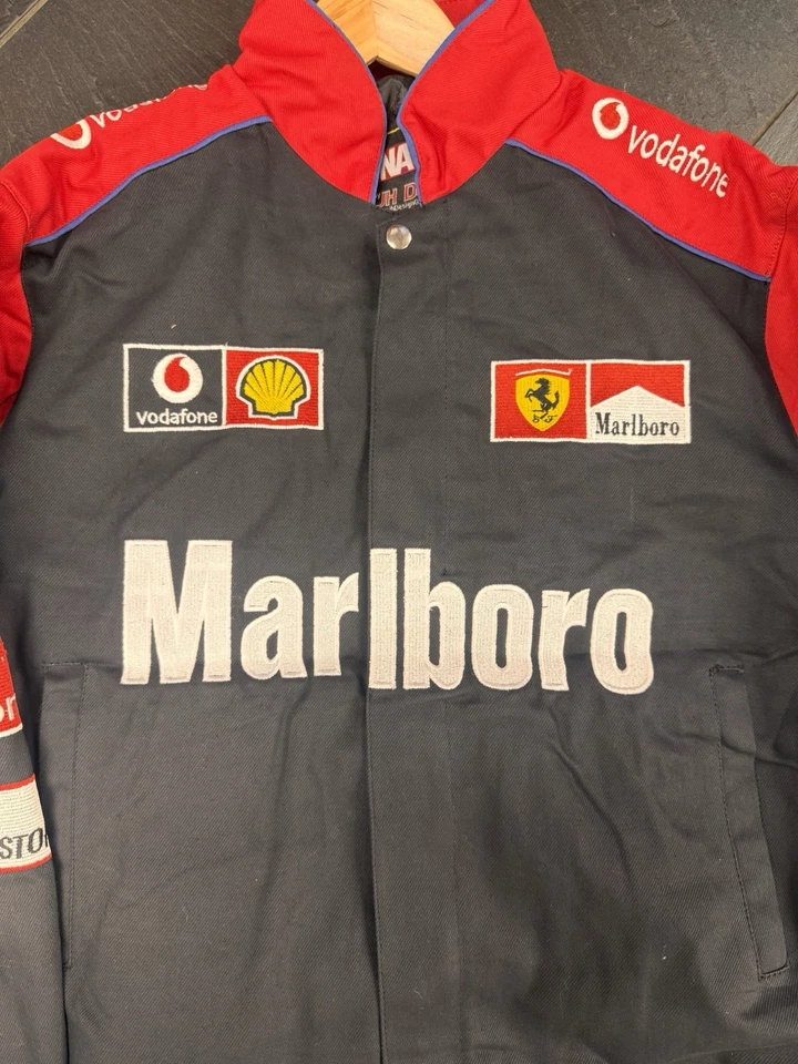 Vintage Ferrari Marlboro Racing Jacket – F1 Team Bomber Style- Size M - Image 3 of 4