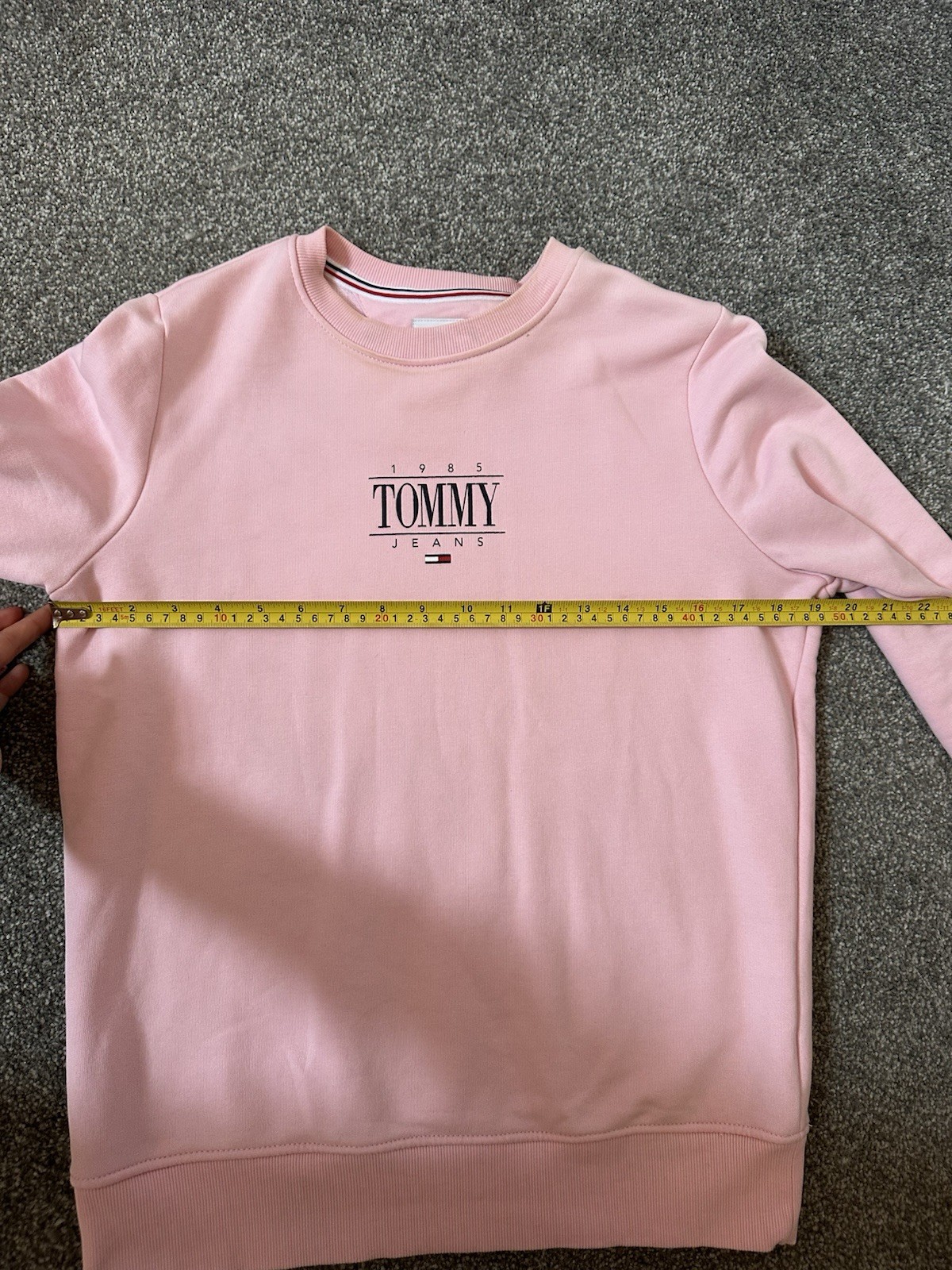 Tommy Jeans Romantic Pink Essential Logo Sweatshirt - Size S image 5