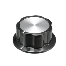 Top Potentiometer Volume Control Rotary Knobs Silver Tone 45x19mm