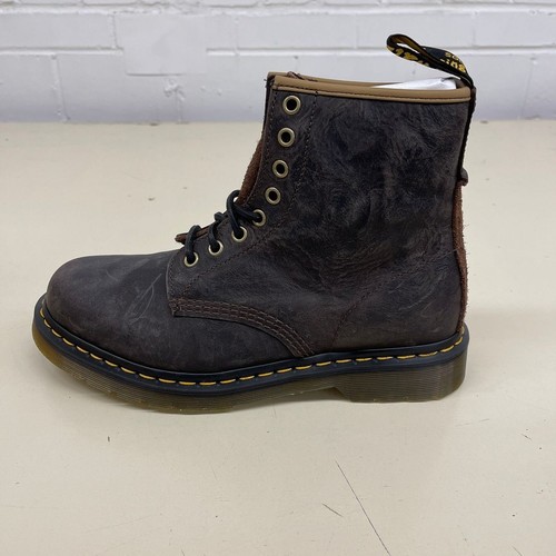 DR. MARTENS 1460 Antique Pull Up Long Napped Suede Boots Men's Size 8 - Picture 14 of 15