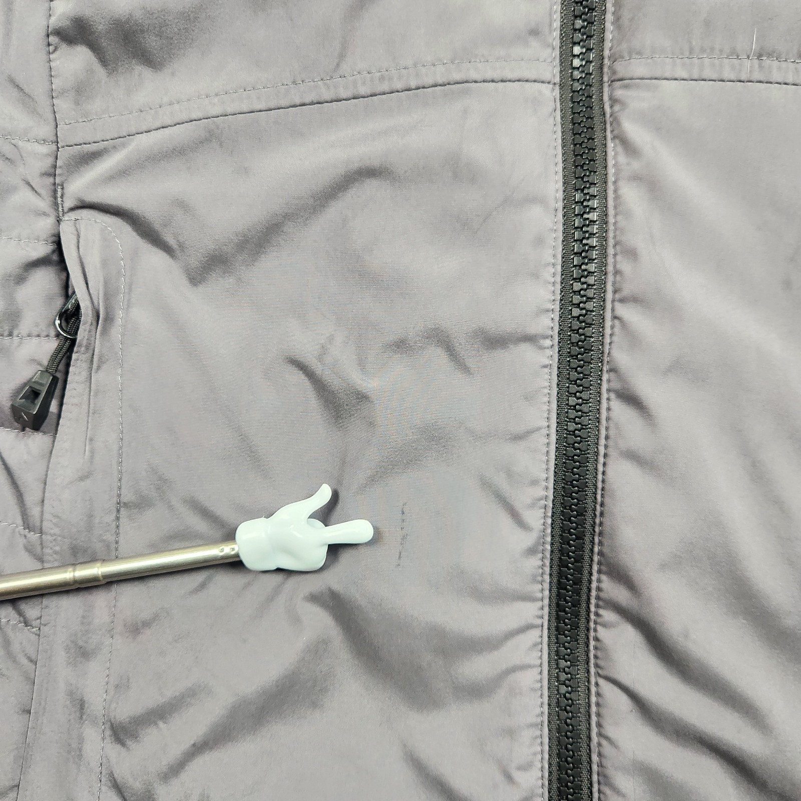 Simms Mid Current Puffer Jacket Womens Small Gray… - image 10