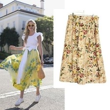 Vintage Skirt Floral Cottagecore Maxi Large