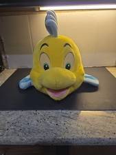 Vintage MATTEL 24  Large Jumbo Disney LITTLE MERMAID FLOUNDER PLUSH Fish Stuffed