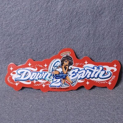 Vintage 2001 Down 2 Earth Angel Sticker Aztlan Graphics Holographic Prism SS3