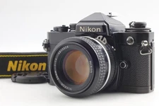 Nikon FE Black w/ Ai 50mm F1.4 & Strap [Near MINT] SLR Film Camera Japan