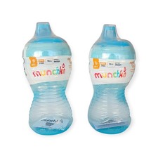 Munchkin Mighty Grip Sippy Cup 10oz Blue   2 Pack   No Spill   BPA Free