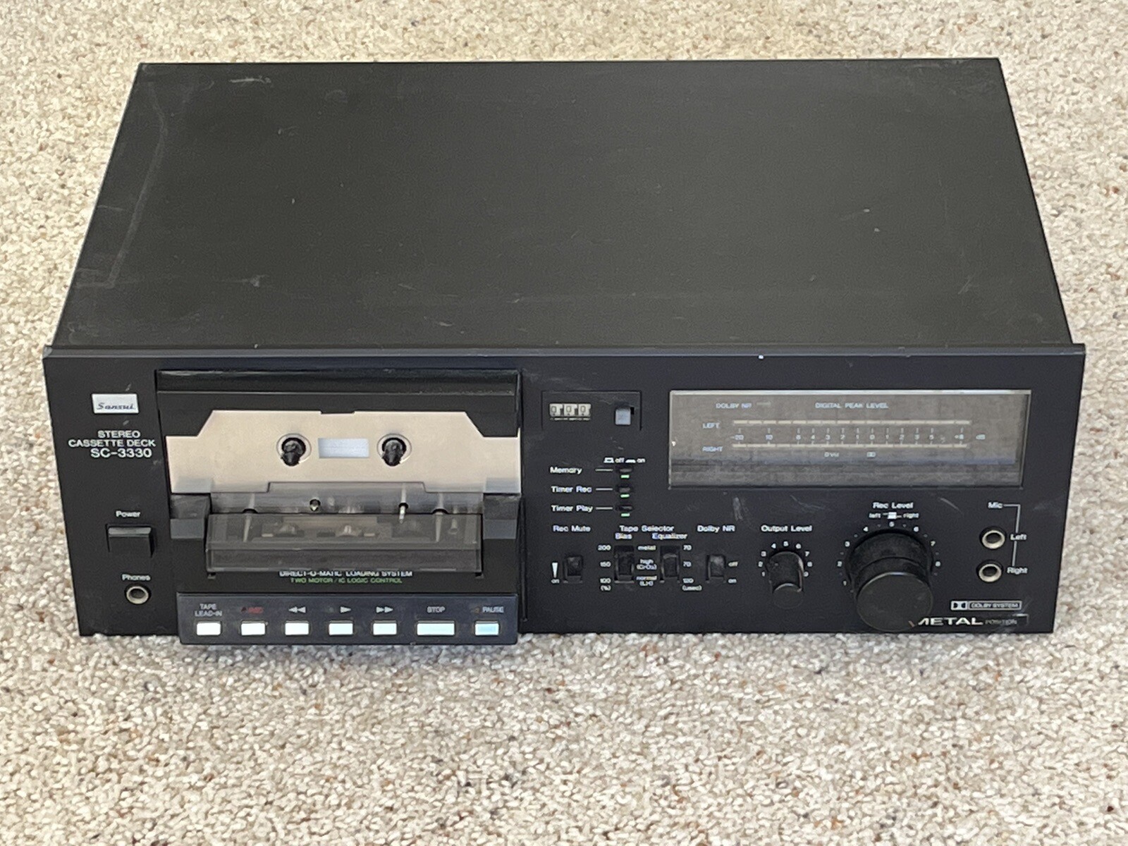 Sansui SC3330 Cassettes Deck. “ASIS” Works, Tape Counter Does Not