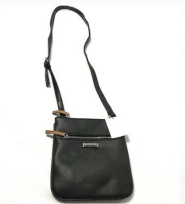 Tahari KRISTEN Women's Crossbody Bag Purse Adjust Strap Black