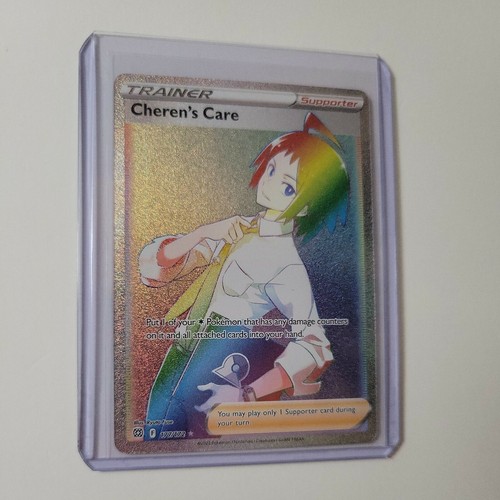 Cheren's Care 177/172 Rainbow Secret Rare Trainer Brilliant Stars Near