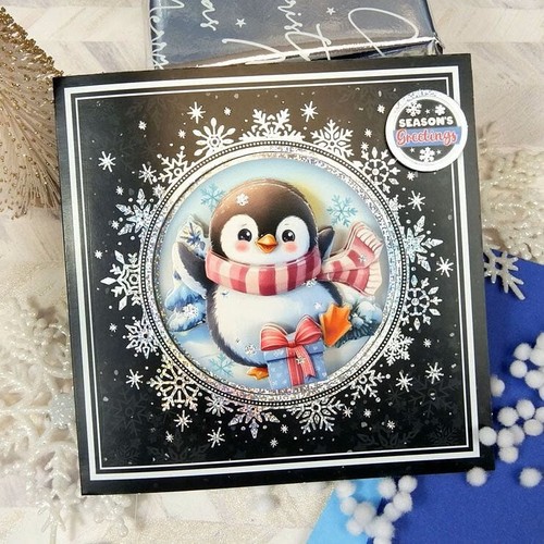 Hunkydory Crafts- Delightful Penguins Decoupage Card Kit - CONCEPT125 - Picture 3 of 9