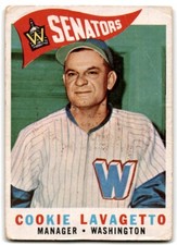 1960 Topps (D) Cookie Lavagetto Washington Senators #221
