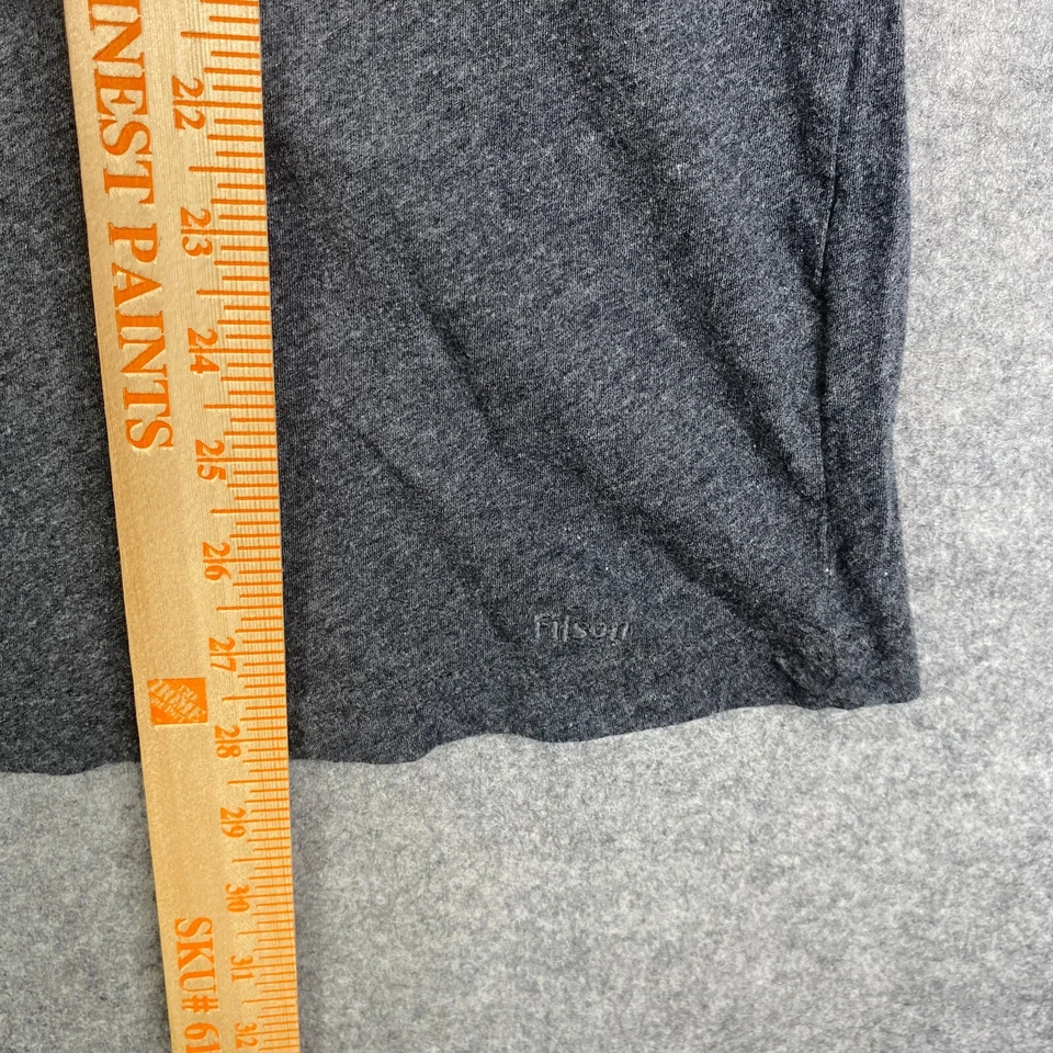 Filson C.C. Filson Co. Gray Graphic T-Shirt Men's Size Small Logo Spellout - Image 4 of 4