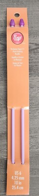 NEW Boye Purple Perfection Points Plastic Straight Knitting Needles 10in sz US 6