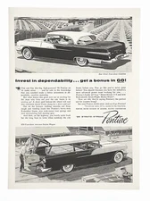 Pontiac car ad Catalina Star Chief vintage 1956 original advertisement