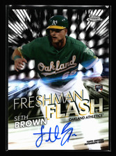 2020 TOPPS CHROME FFA-SB SETH BROWN ROOKIE RC AUTO FRESHMAN FLASH AUTOGRAPHS /99