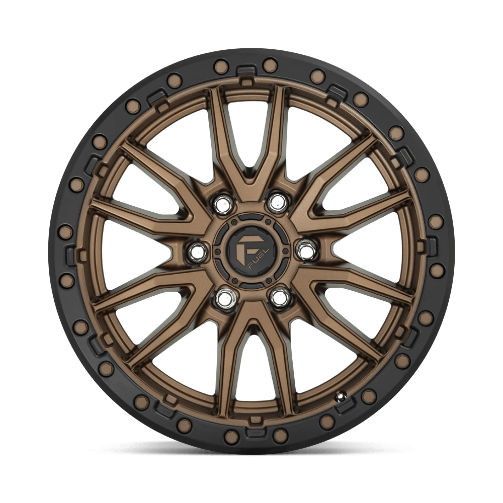 Fuel OffRoad D681 Rebel 18X9 +1 Matte Bronze Black Ring Wheel 5X150
