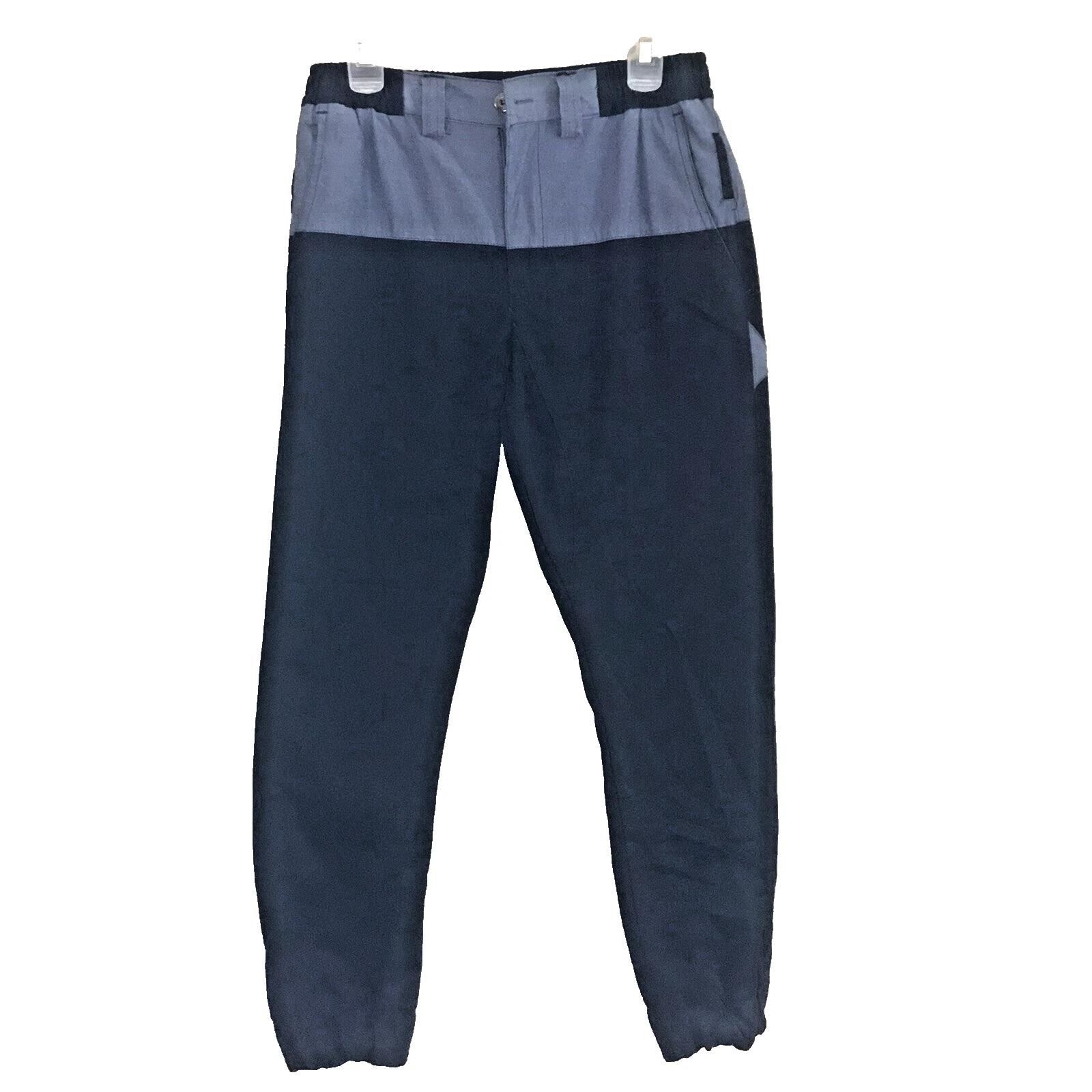Red Ape Men's Y2K Black & Blue Color Block Joggers Size Medium
