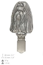 Shih- Tzu, silver covered clipring, number holder, high qauality Art Dog US