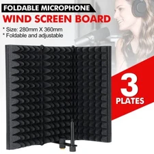 Microphone Isolation Shield Studio Mic Sound Absorbing Foam Reflection Filter