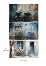 BIKE BREAK Decoupage Decor Paper Pack, 3 Designs, Wrinkle & Tear Resistant