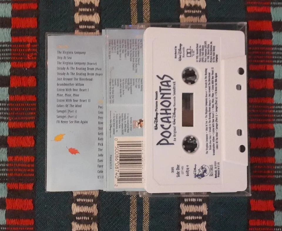 A. Menken, S. Schwartz – Pocahontas	 (Cass, Album) Disney USA Like New Used NM  - Image 2 of 2