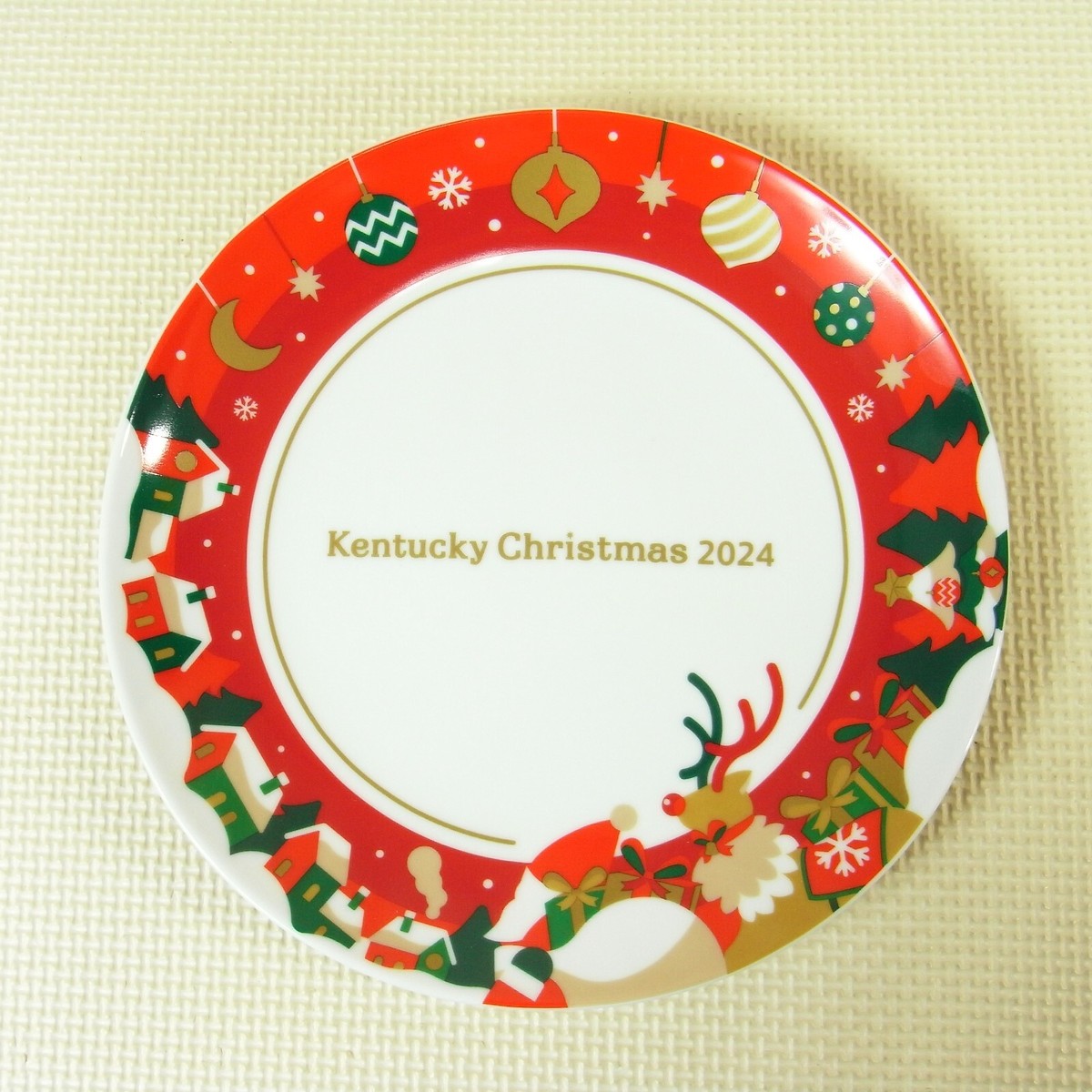 NEW KFC Kentucky Fried Chicken Christmas Plate 2024 Japan Colonel