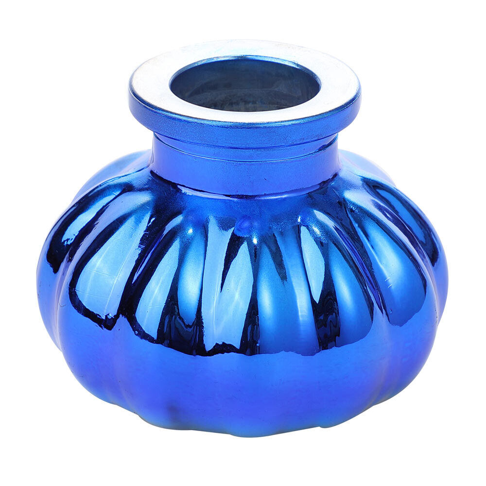 Wasserpfeife Shisha Nargile Set ca. 25cm Essaouira 2er Schlauch Hookah blau Glas