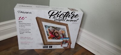 Aluratek 10'' WiFi Touchscreen Digital Photo Frame with 16GB Memory