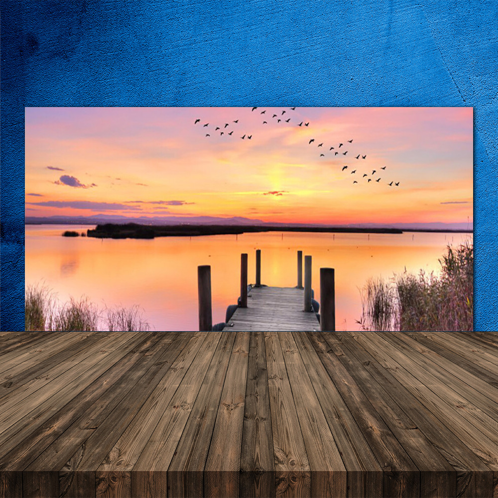 Crédence de cuisine en verre 120x60 panneau mural fond de hotte mer